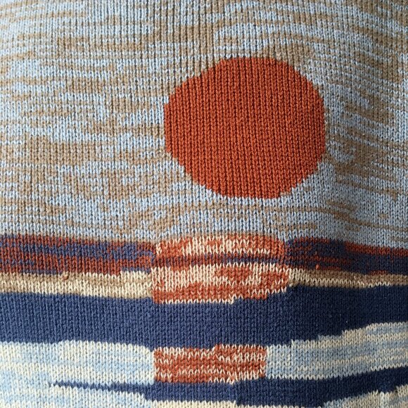 Vintage 'Caribou at Sunset' Southwest Pullover Sweater - Picture 3 of 4